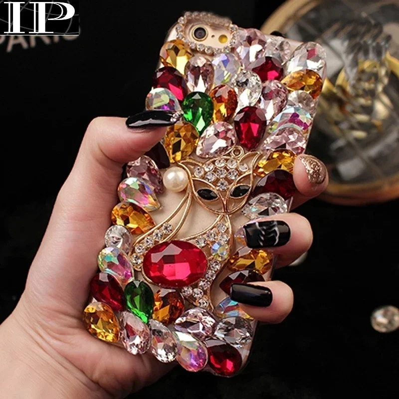 Realme 8 C11 7i  4G 5G Glass Rhinestone Case For Realme C17 C15 C12 v3 V5 x7 Pro Hard Thickness Diamond Telefon Kilifi Etui