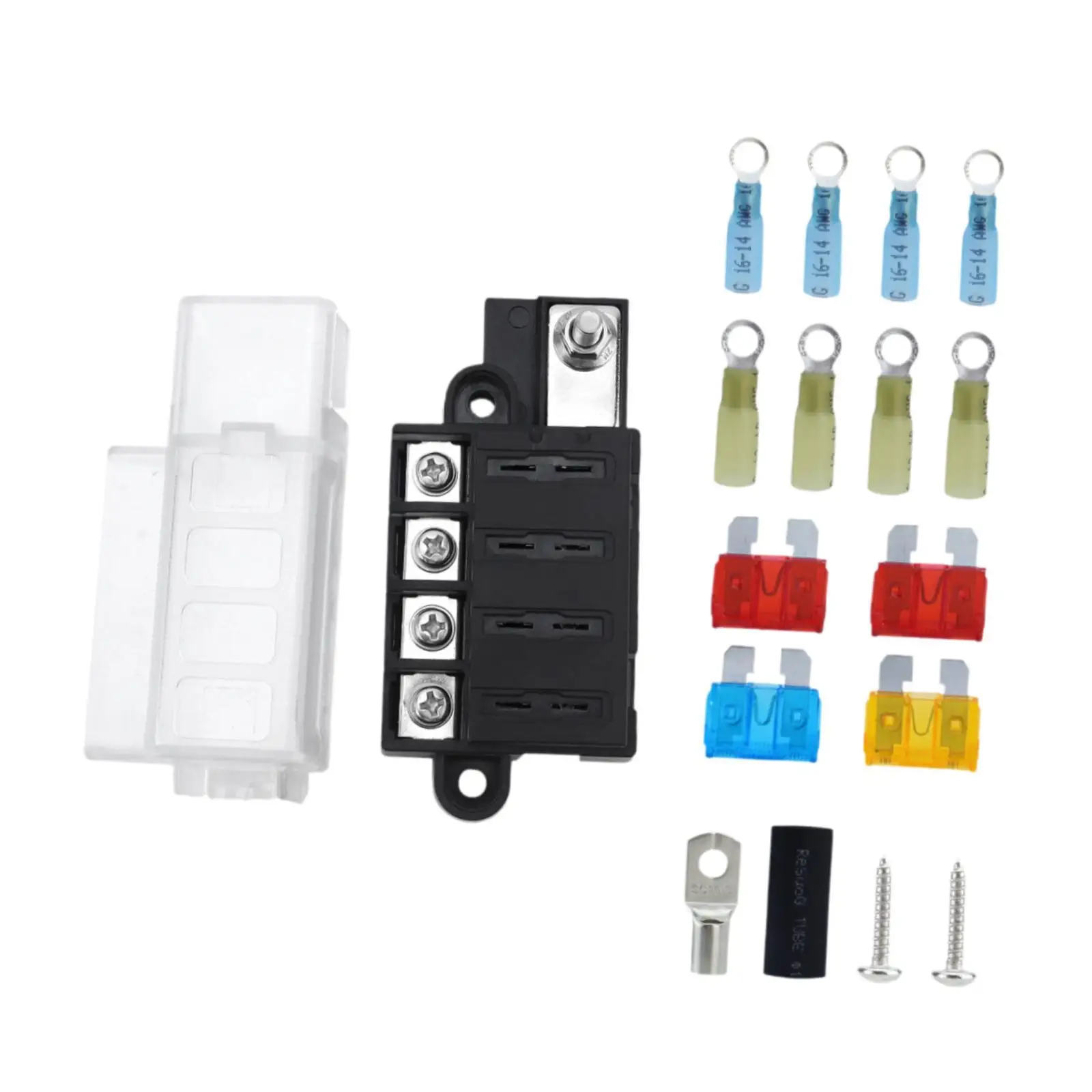 Blade Fuse Block Terminal Mount Kit Multifunctional Lightweight Car Fuse Box