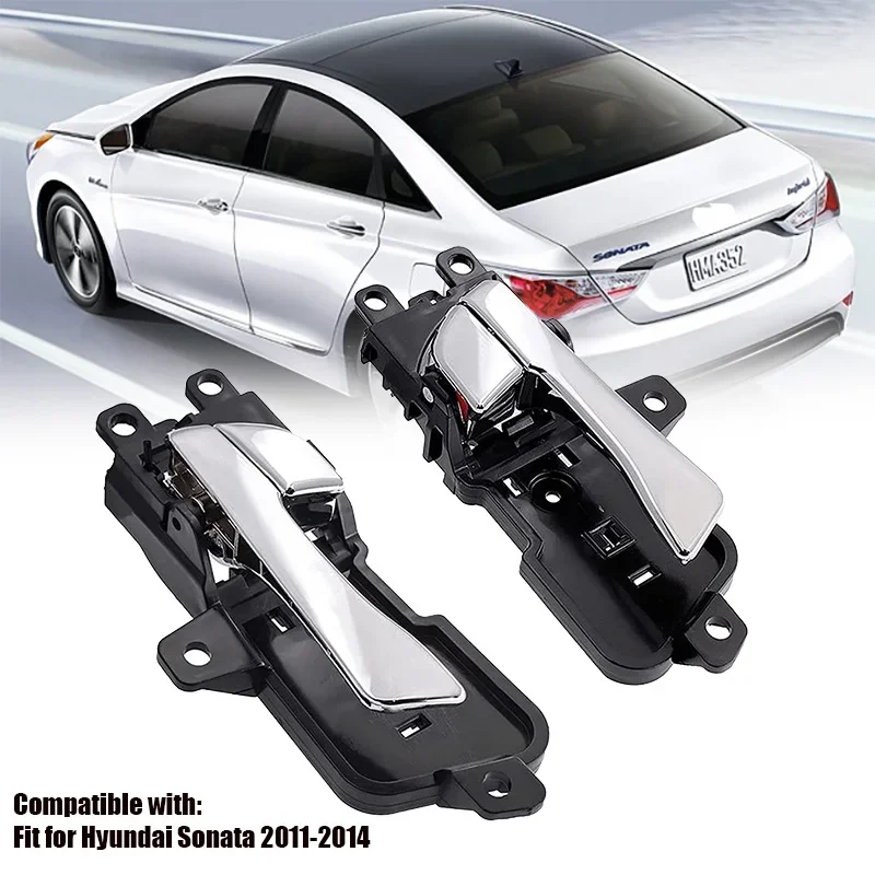 Interior Chrome Door Handle for Hyundai Sonata 2011- 2014 826103S000 826203S000