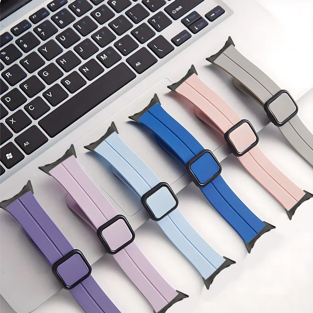 Silicone Strap for Google Pixel watch1/2 Magnetic Buckle Sports Wristband for pixel watch1/2 No Gaps Bracelet Band Accessories - Image 6