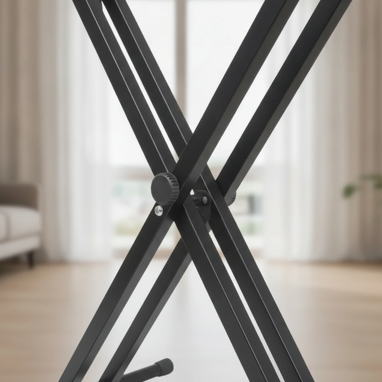 X-Frame Keyboard Stand Heavy-Duty Double-Braced Keyboard Stand Reinforced Lightweight for Keyboardists, Home Practice view 4