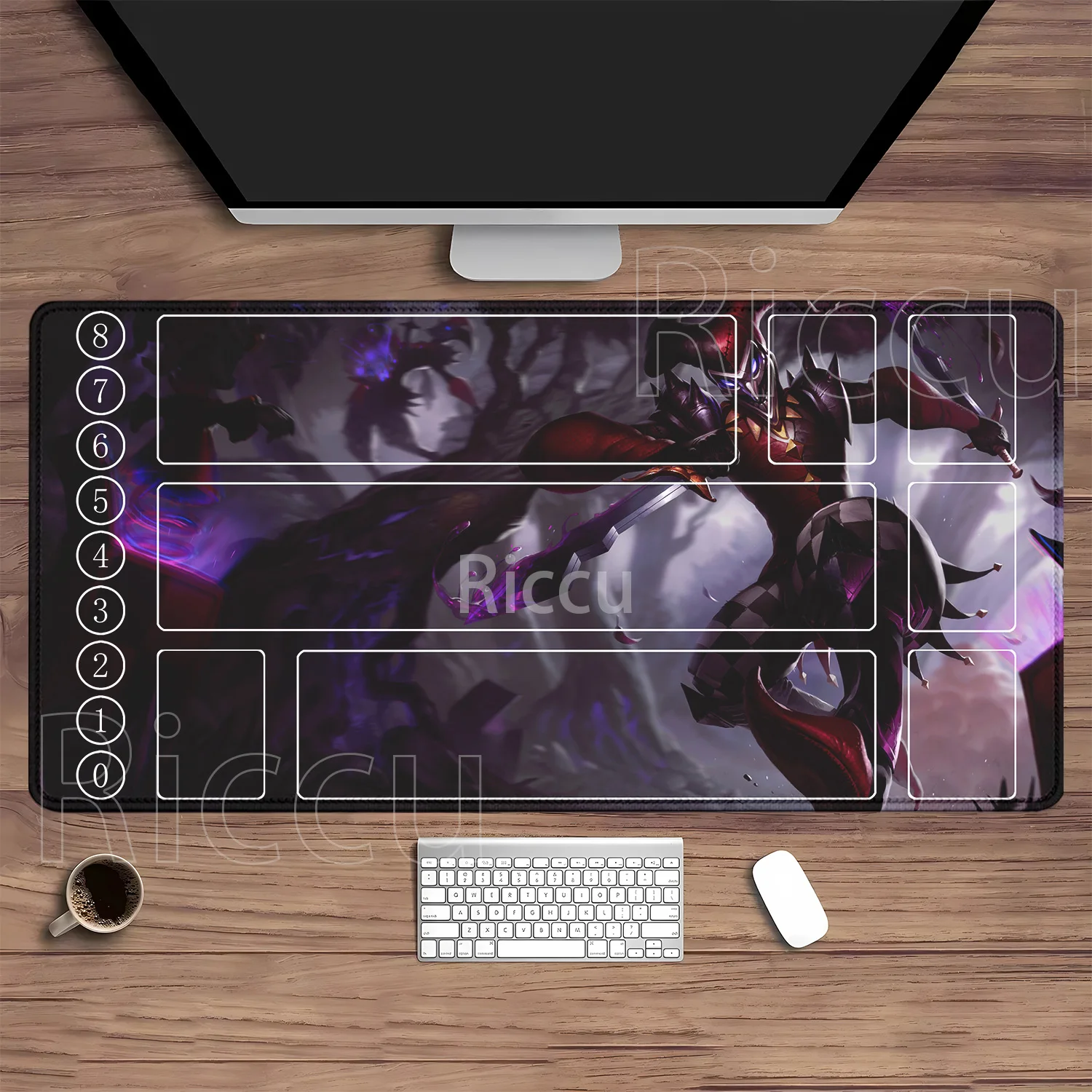 Riftbound LTCG Kaart speelmat League of Mouse Pad Legends Jinx Series LOL 600x350mm overlock Bordspel HD Printing XXL Bureaumat