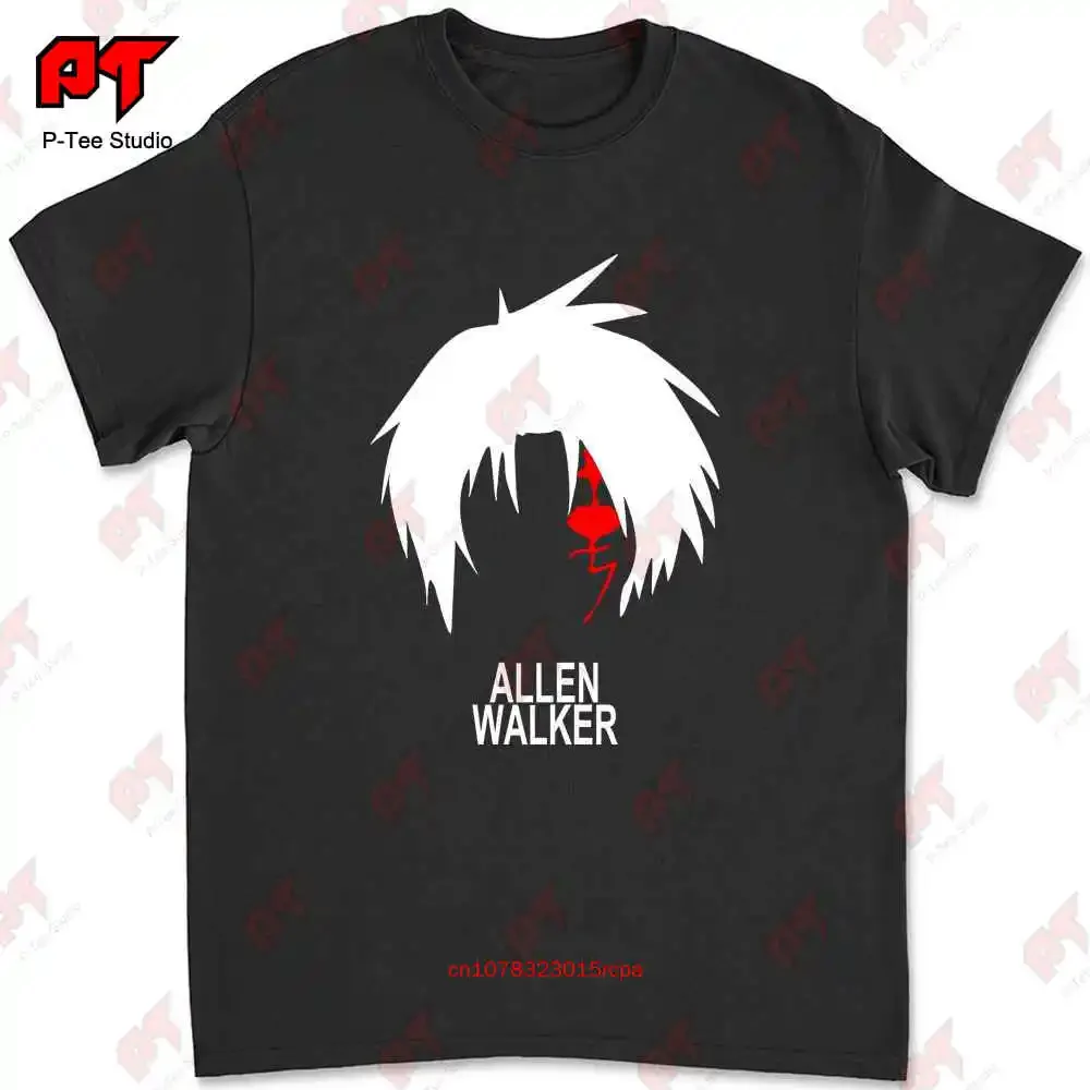 Allen Walker D gris hombre Anime Manga camiseta ZF6K