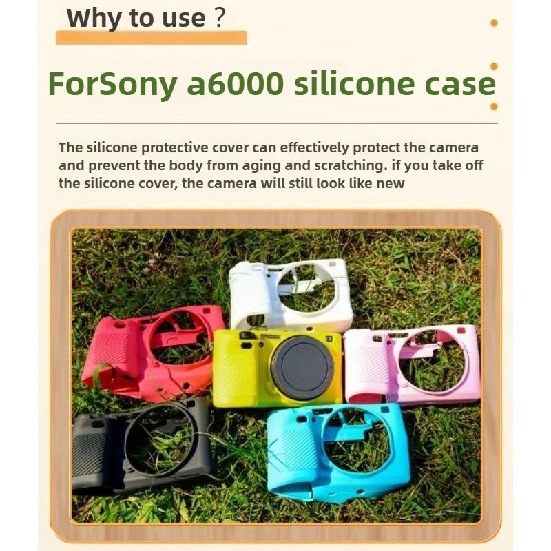 

Cameras Silicone Body Cover Protector Armor Skin Case Camera Bag For Sony Alpha A6000 A6100 A6300 A6400 A6500 A6600 A5100 A5000