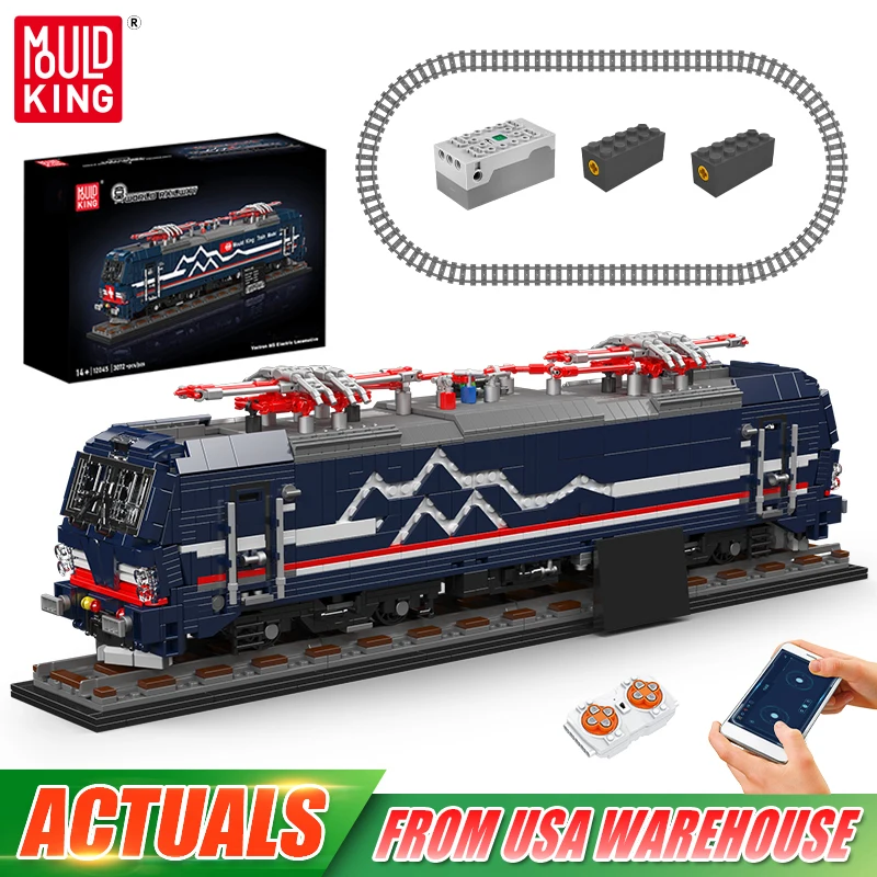 

Mould King 12045 Technical Locomotive Toys Motorized European Electric Passenger Train Building Block Brick Kids Christmas Gift