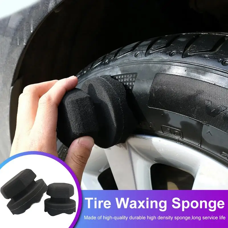 

Car Waxing Polishing Sponge Hexagonal Grip Applicator Tire Wax Pad For Car Detailing Coating Wheel Shine Cleaning Washing