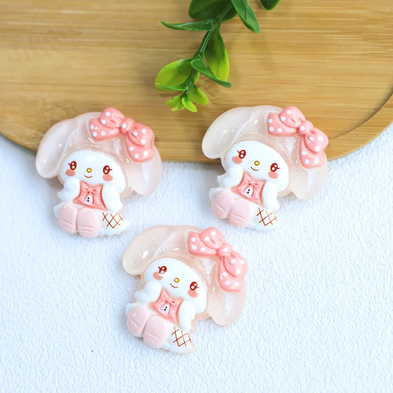 Miniso サンリオ DIY 樹脂アクセサリー半完成携帯電話ケース保護セット装飾パッチ手作り材料