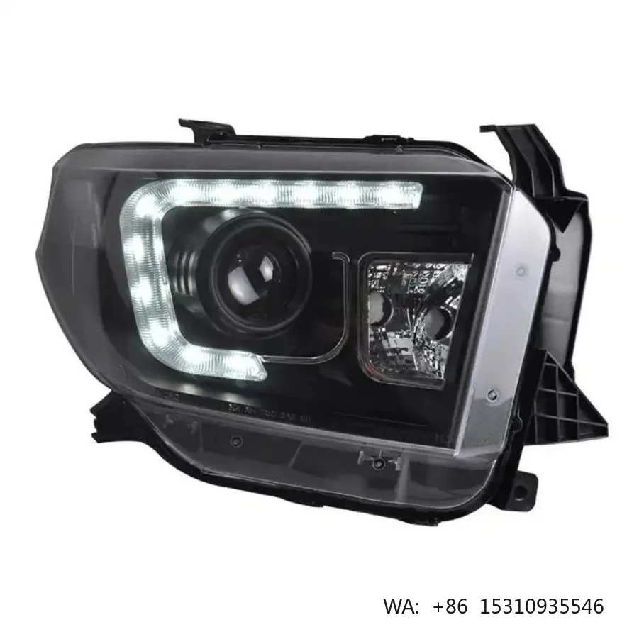 Car Headlights Headlamp for for Modified LED DRL HID Xenon 12V New 6000K Plug and Play 2014-2018