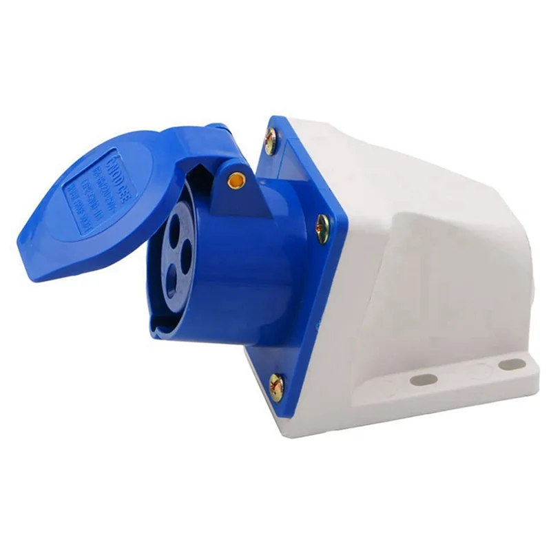 5X 16 Amp 3 Pin Embedded Connection Waterproof Plug Socket