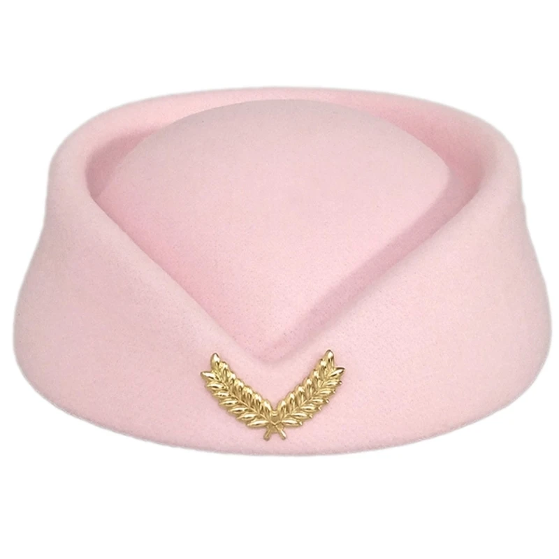 Beret Hat Caps Airline Stewardess Flight Attendant Vintage Looking Hat Uniform