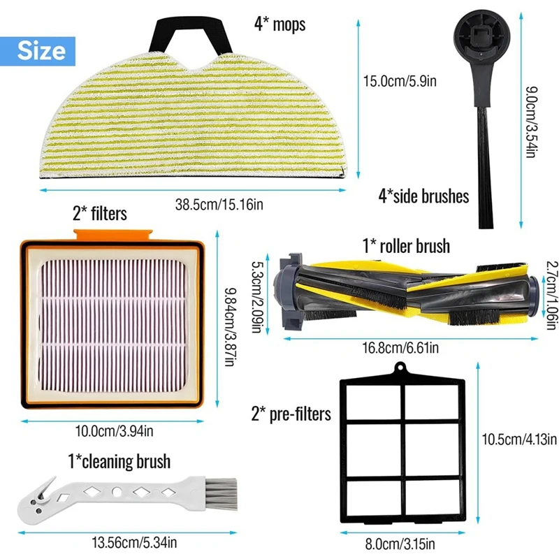 Voor Haai Rv2001wd, Rv2002wd, Rv2000wd, Av2001wd Hoofdborstel Hepa Filter Dweil Vervanging Onderdelen