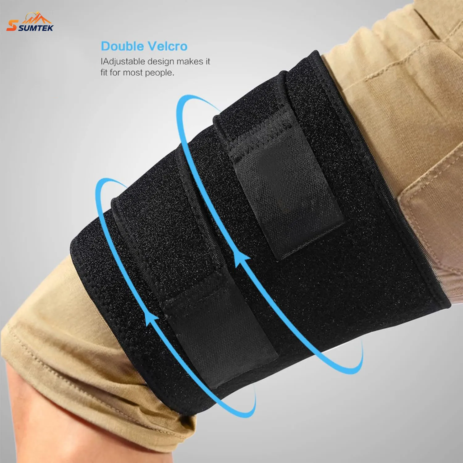 

Thigh Wraps Support, Adjustable Compression Thigh Sleeve Hamstring Quad Wrap Upper Leg Brace for Women Men Pulled Groin Muscle