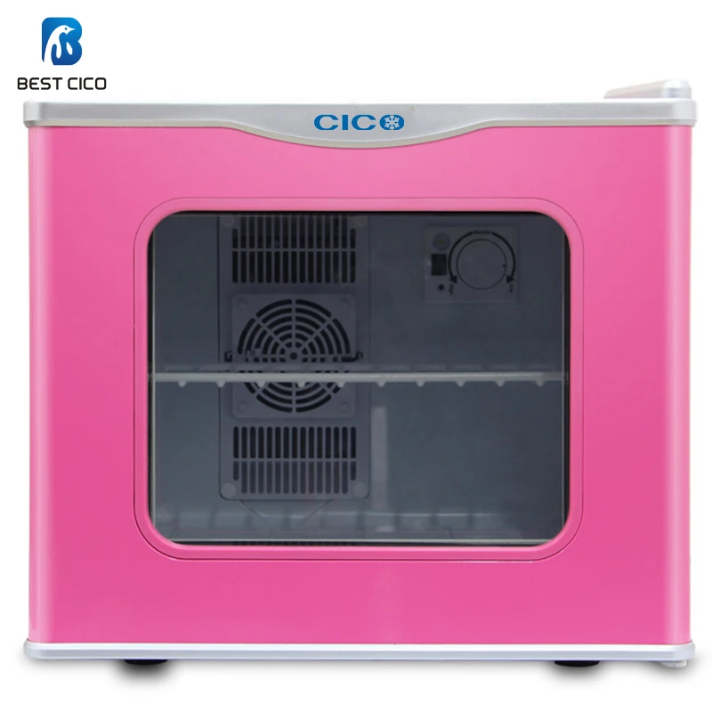 BC-17S  17L commercial custom display drink mini thermoelectric fridge glass door mini bar fridge refrigerator