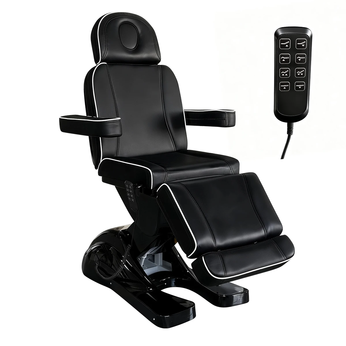 Full Electric Massage Table with Lift, 3 Motor Professional Facial Bed for Estheticians, Spa & Waxing, Heavy-Duty Adjustable