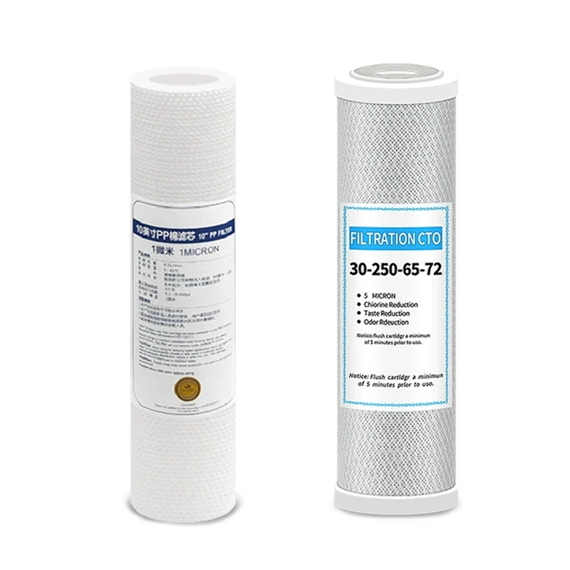 

Фильтр для воды, 10-дюймовый сменный очиститель, блок CTO, угольный фильтр, полипропиленовый хлопковый фильтрующий элемент