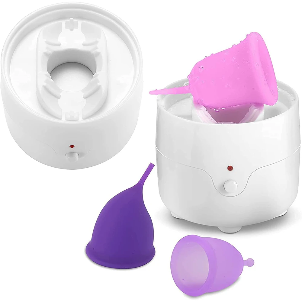 Menstrual Cup Kit Sterilizer and Period Cup Mental Collector Hypoallergenic Certified Medical Silicon Cup For Women Health Care