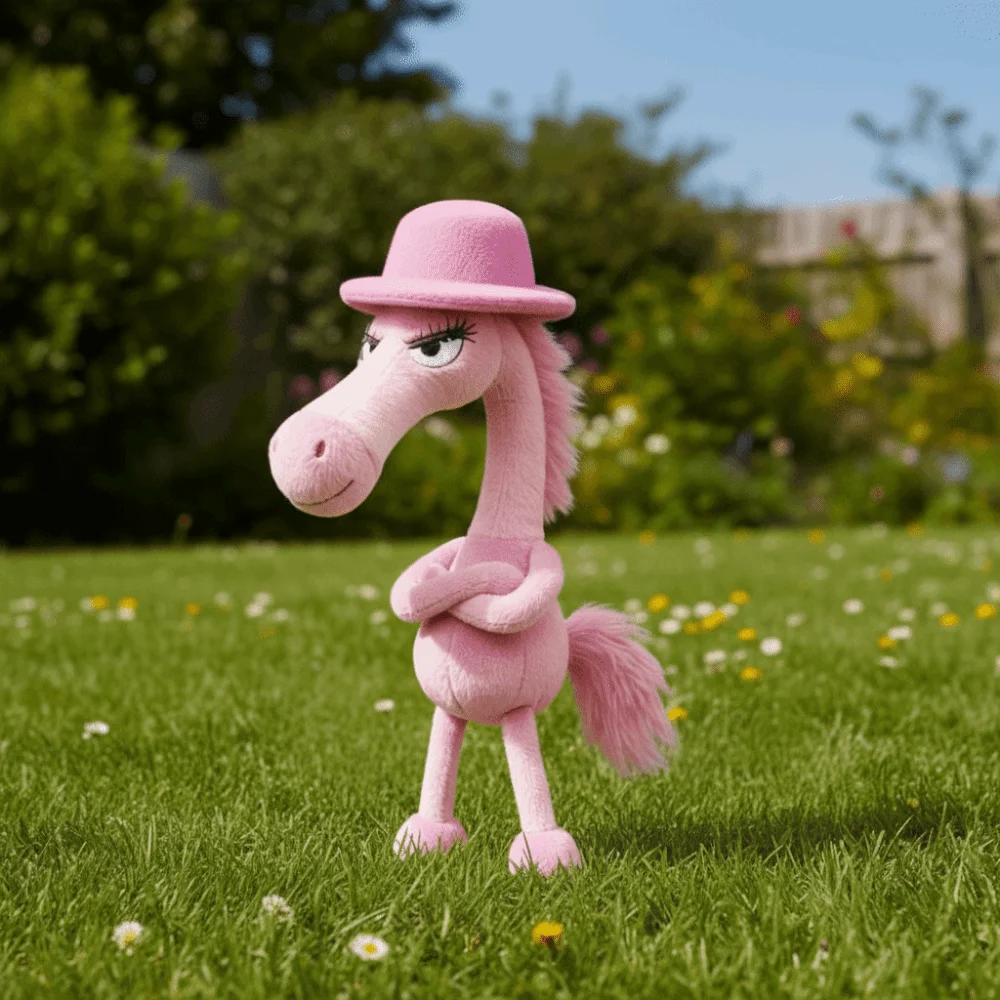 الكرتون محاكاة الحصان دمية محشوة براعة رائعة لطيف تصميم ألعاب من نسيج مخملي الخيال نمط الوردي المهر دمية هدية عيد ميلاد #4