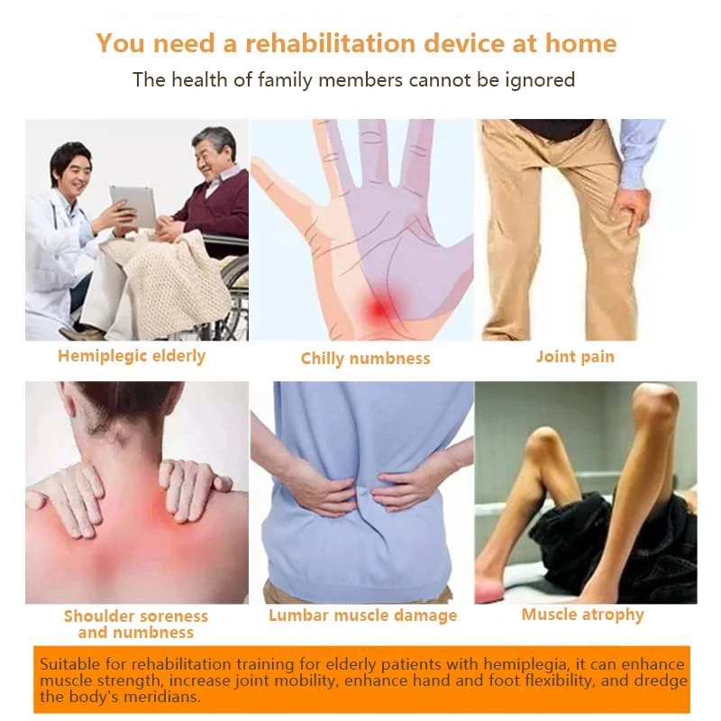 Electric Rehabilitation Machine for Stroke Hemiplegia Rehabilitation Training for Hands and Feet Rehabilitation Robot Glove