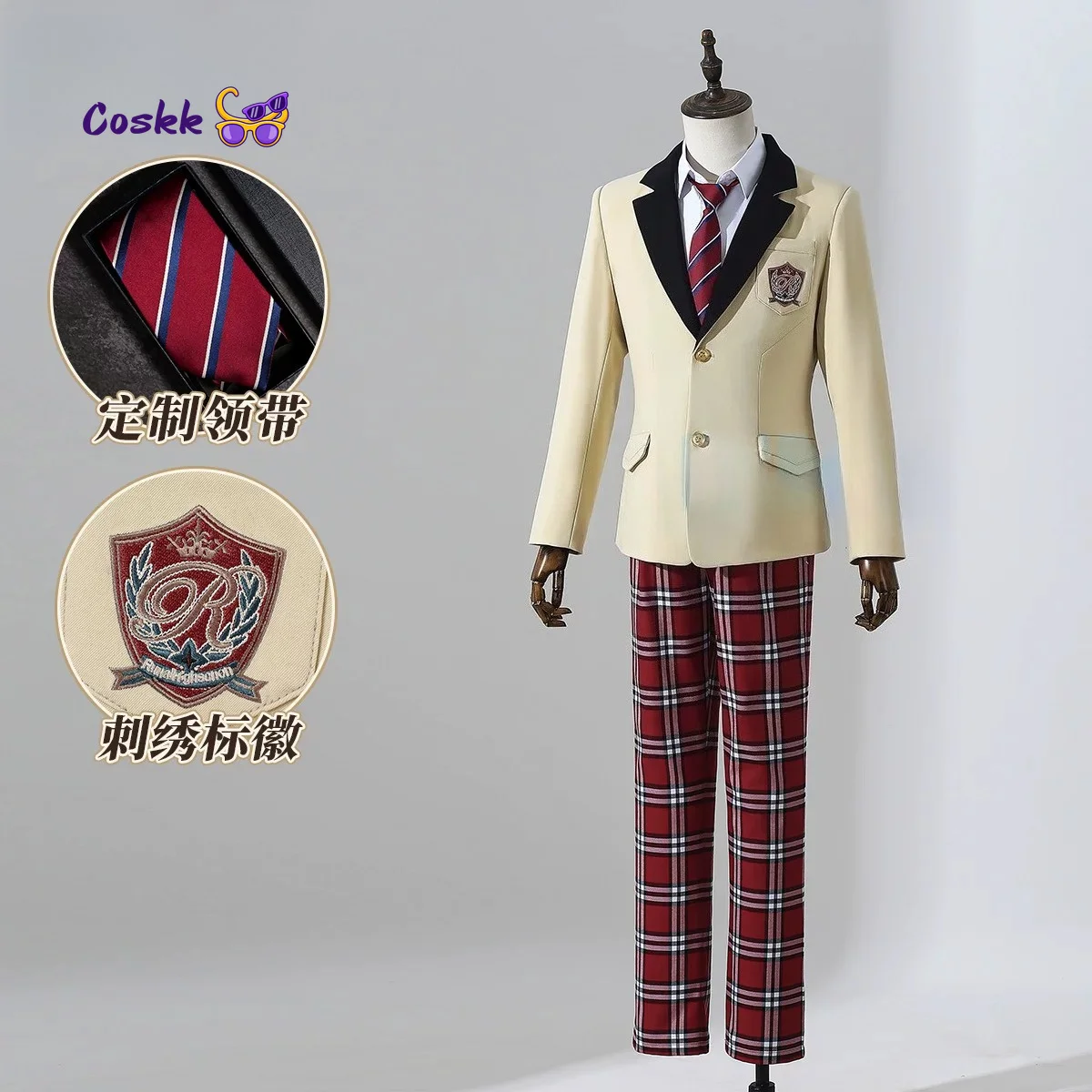 Disfraz de Cosplay de Ensemble & Stars, Tomoe Hiyori, Isara Mao, Fushimi Yuzuru, Reimei Academy, Uniforme Escolar Japonés, Traje de Campus para Hombre