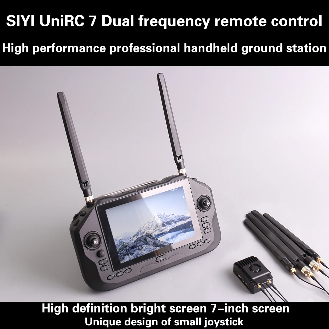 New SIYI UniRC 7 Pro Dual Frequency Band 2.4 & 5 GHz Handheld Ground Station Smart Controller with 7 Inch 1080P