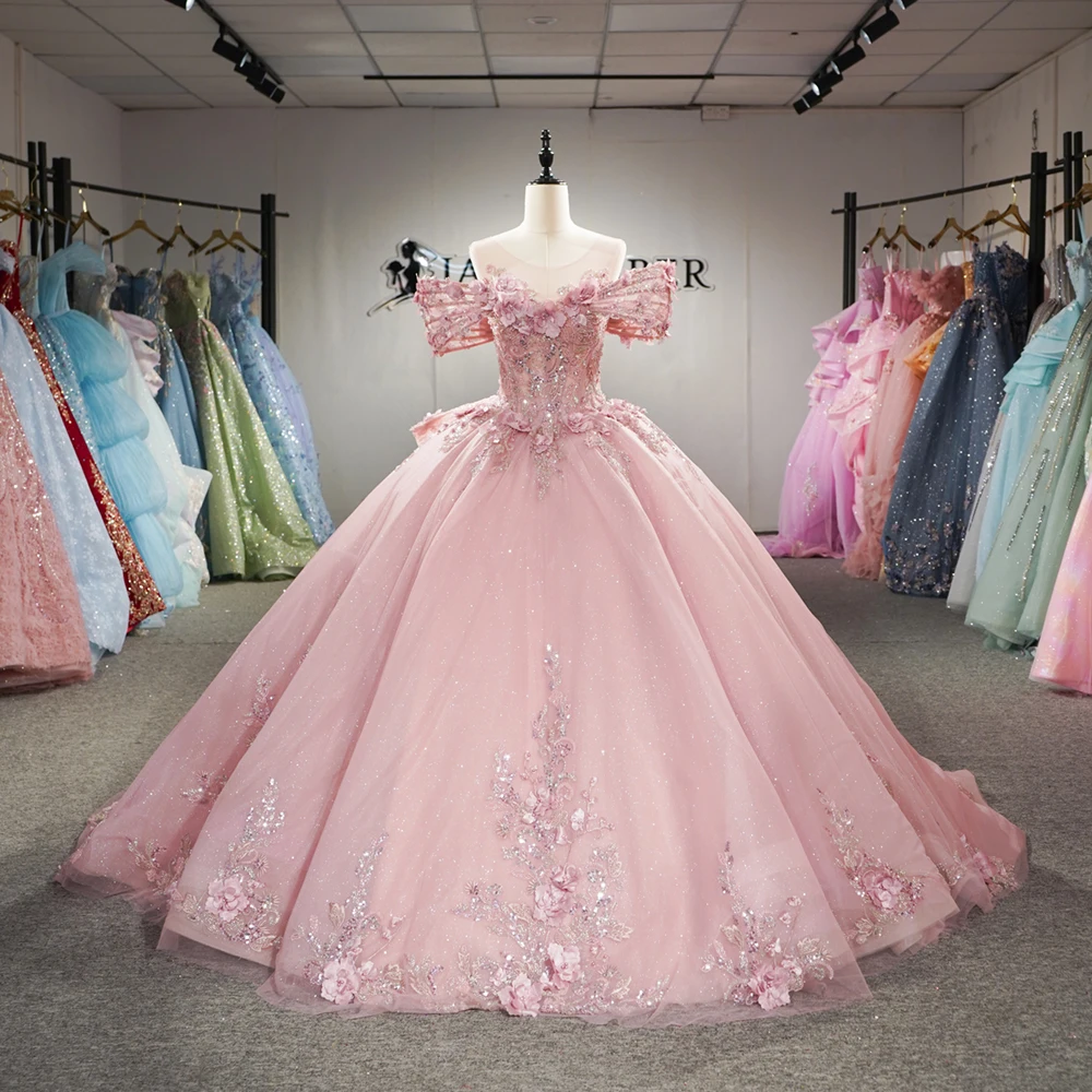 

Floral Lace Quinceanera Dress for Teens Coming of Age Party Gown Off the Shoulder Ball Gown Sweet 15 Dresses Appliques Customize