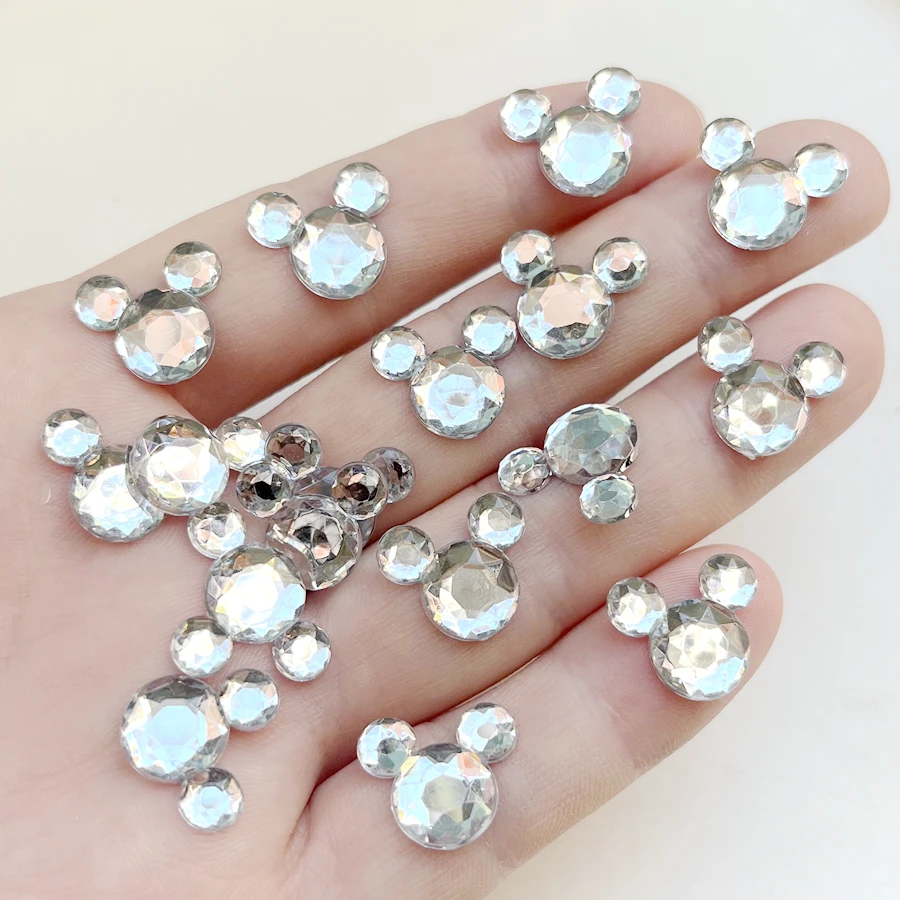 White animal shape Crystal Rhinestone diy jewelry Flat back decoration Scrapbook Wedding decoration Rhinestone 30pcs/lot