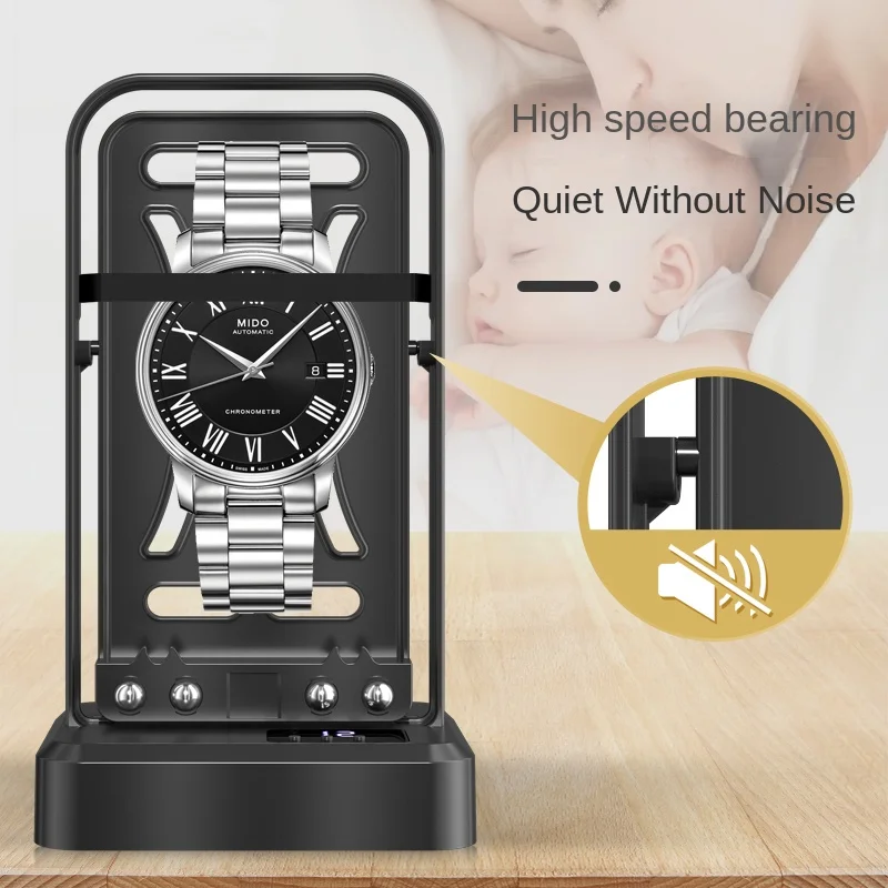 Mechanical Watch Winders for Automatic Watches Display Watch Winder Rechargeable Rotomat for The Watch Holder Battery Operated