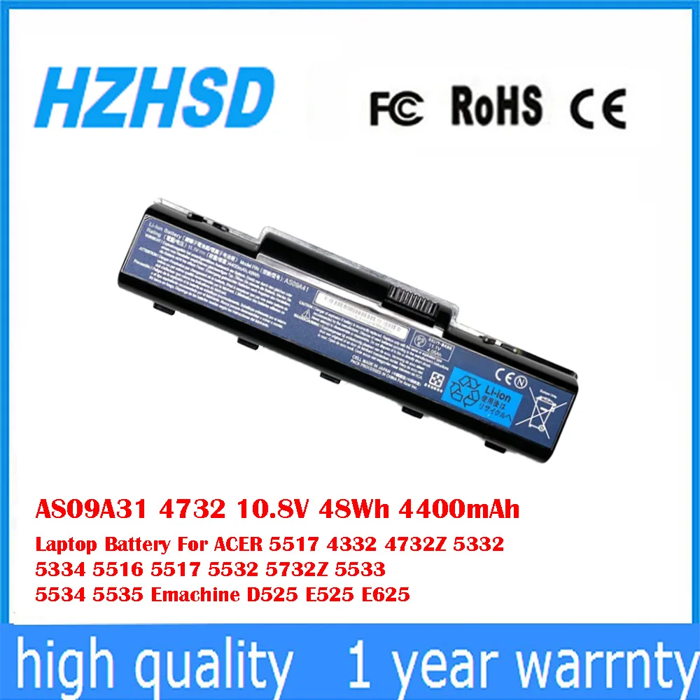 

AS09A31 4732 10.8V 48Wh 4400mAh Laptop Battery For ACER 5517 4332 4732Z 5332 5334 5516 5517 5532 5732Z 5533 5534 5535