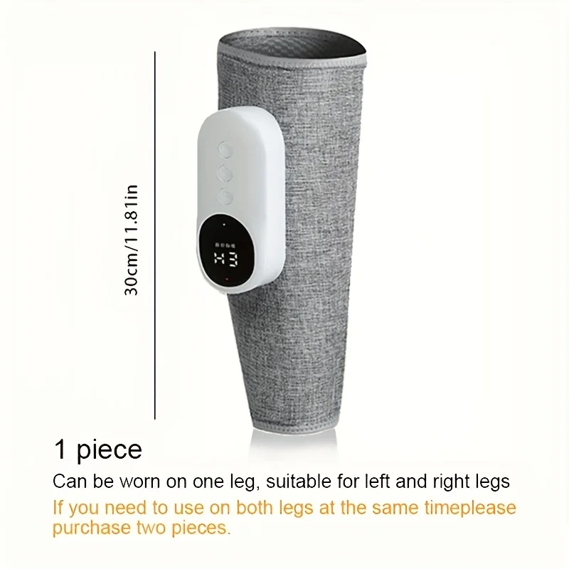 

LINGTENG1PCМассажер для икроножных мышц с подогревом и вибрацией - 3 режима/уровня, 2000 мАч USB, универсальный подарок для родителей (на Рождество/день рождения)