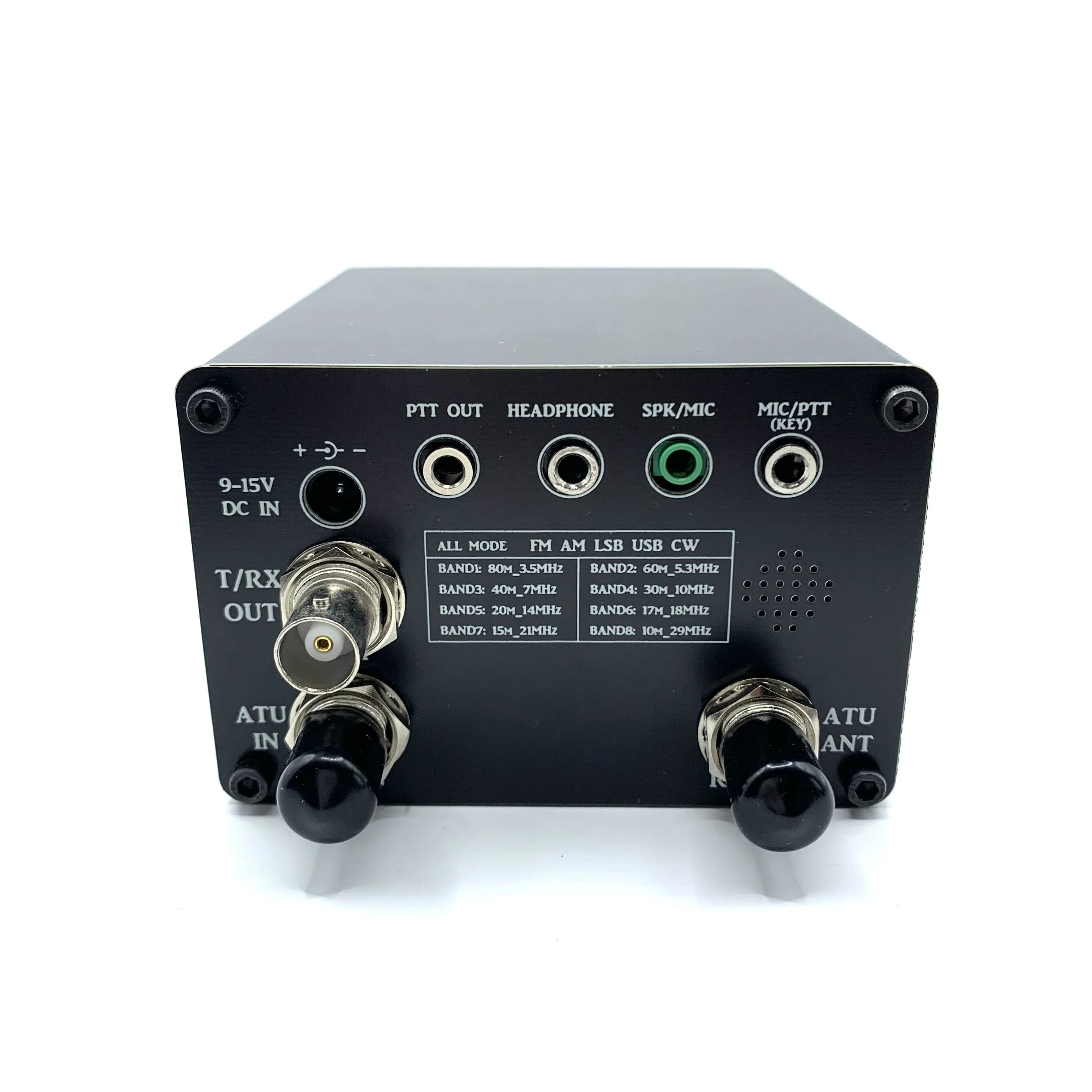 USDX SDR Transceiver semua Mode, Transceiver QRP 8 Band HF Ham Radio Built-in ATU-100 antena Tuner tampilan layar OLED ganda