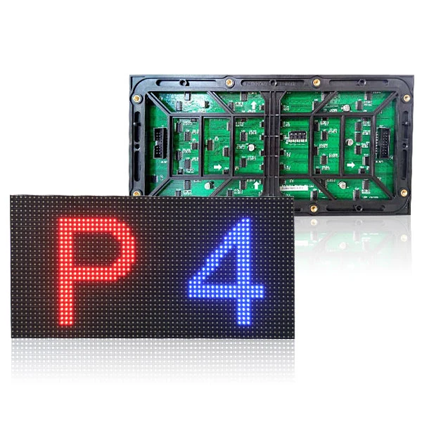 Módulo de exibição LED externo P4 256x128mm 64*32 para tela LED