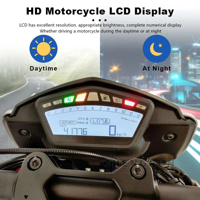 Wyświetlacz LCD dla Ducati Hypermotard 821 2013 2014 2015 prędkościomierz motocyklowy osłony akcesoria do instrumentów ekran LCD