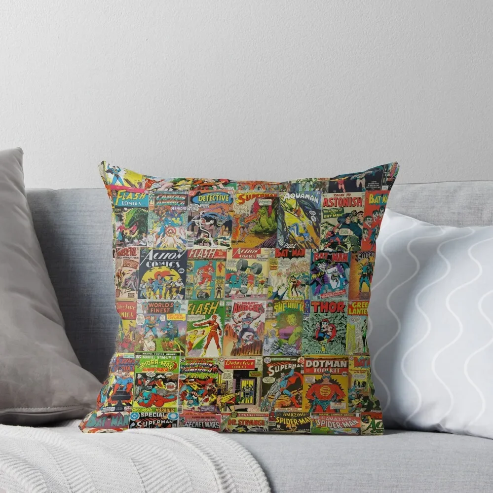 

Vintage Comic Book Pattern Throw Pillow Pillowcase Throw Pillow Cusions Cover Cushions Home Decor pillow