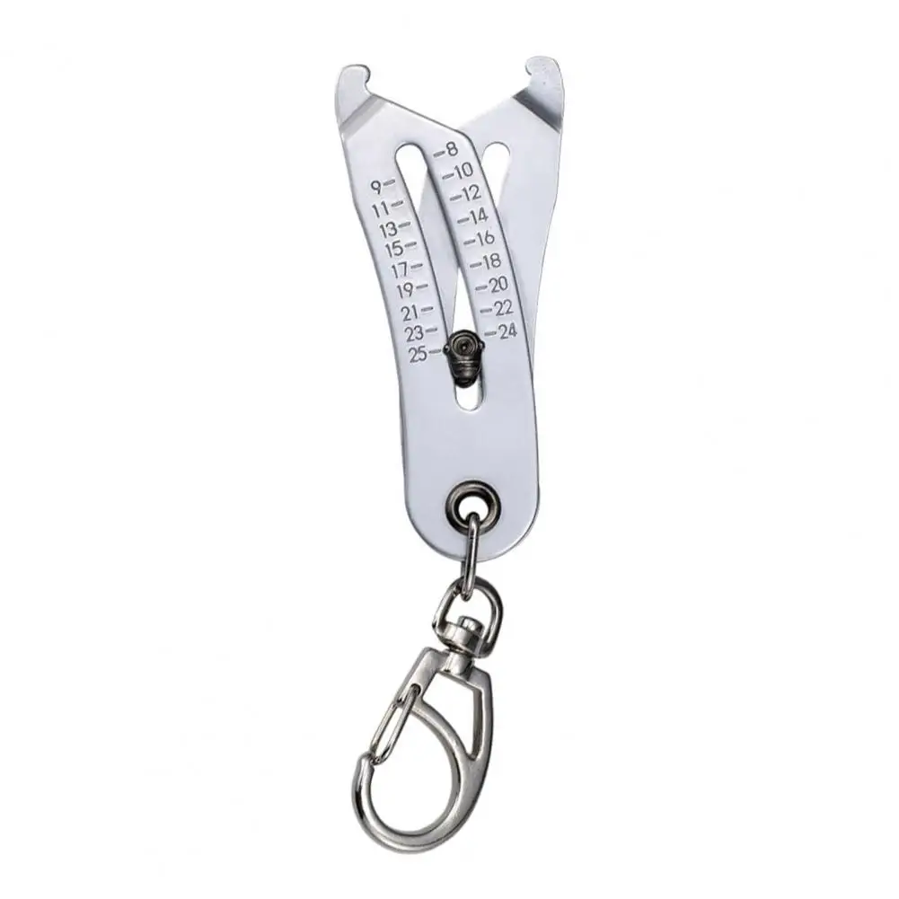 Time-saving Thread Measurement Device Portable Thread Size Checker Keychain for Quick Bolt Measurement for Accurate