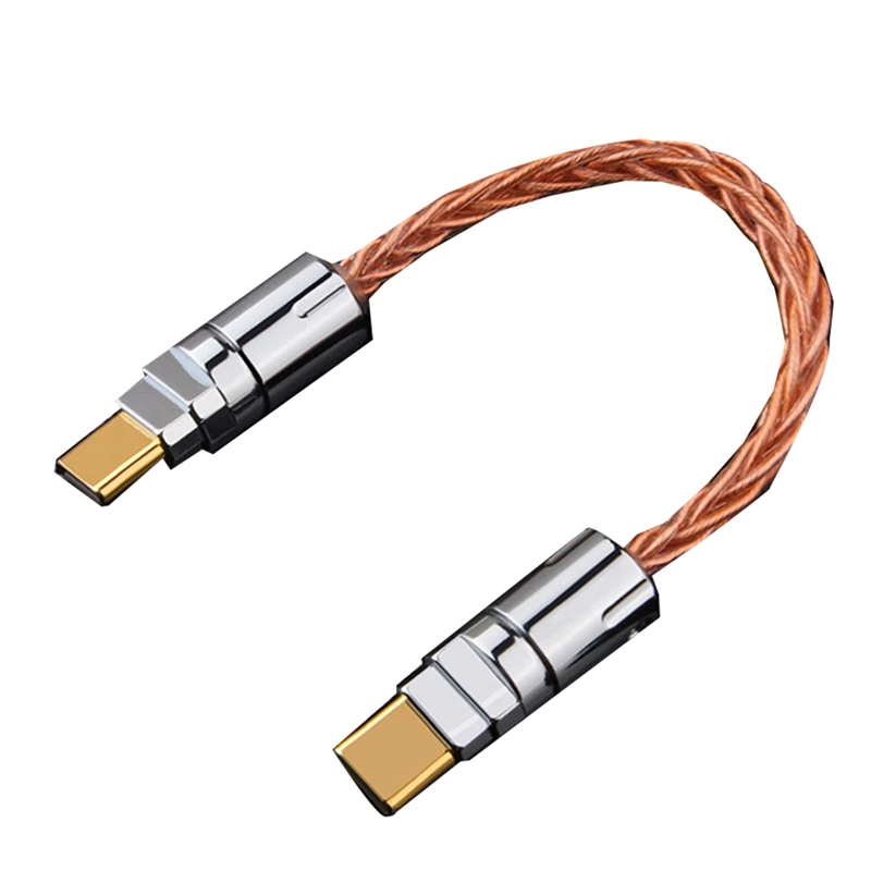 OTG Cable Adapter Type-C To Type-C Cable Double-Headed Headphone Decoding Earphone Sound Card Cable For Huawei/Samsung Hifi