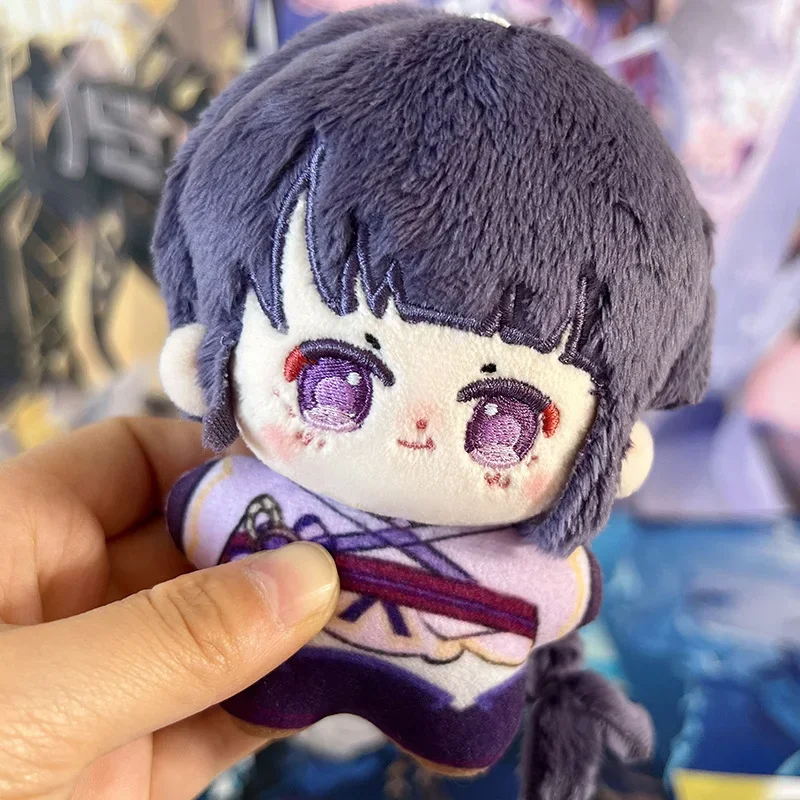 10cm dessin animé Zhongli Xiao Raiden Shogun Furina Wanderer poupée mignon Genshin Impact peluches en peluche jouet cadeaux d'anniversaire fille