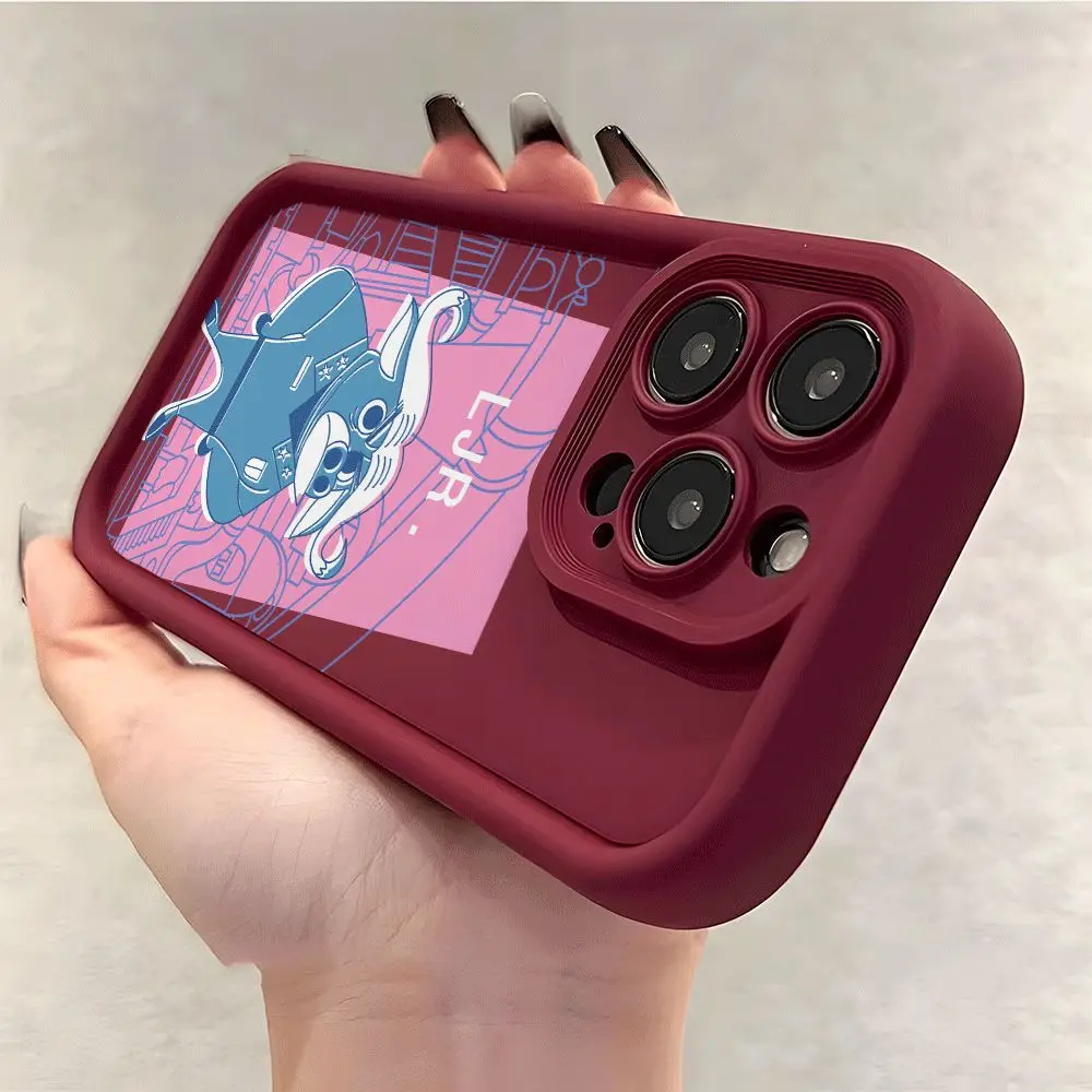 حافظة لهاتف أبل آيفون 17 إير 16 16e 15 14 Plus 13 12 11 Pro Max X Xs XR 8 غطاء ناعم