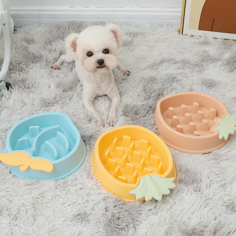 

Pet Feeding Bowls Eating Feeder Dish Prevent Obesity Slow Food Feeder Non-Slip Bowl Suit for Large Medium Small Dog Pet Supplies