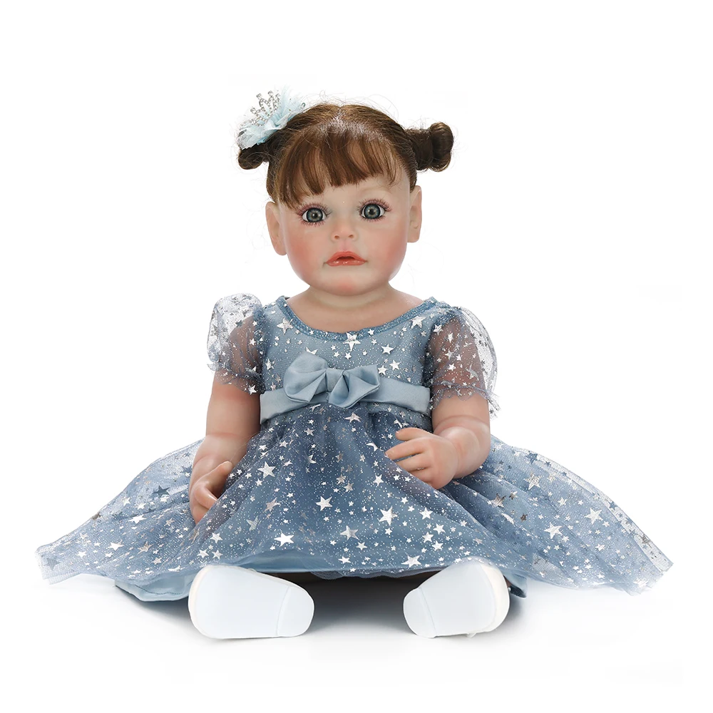 

Looks Real Baby Model Baby Reborn Girl Doll Painted Skin Full Silicone Body Kids DIY Early Educational Toy DIY Playmate Gifts