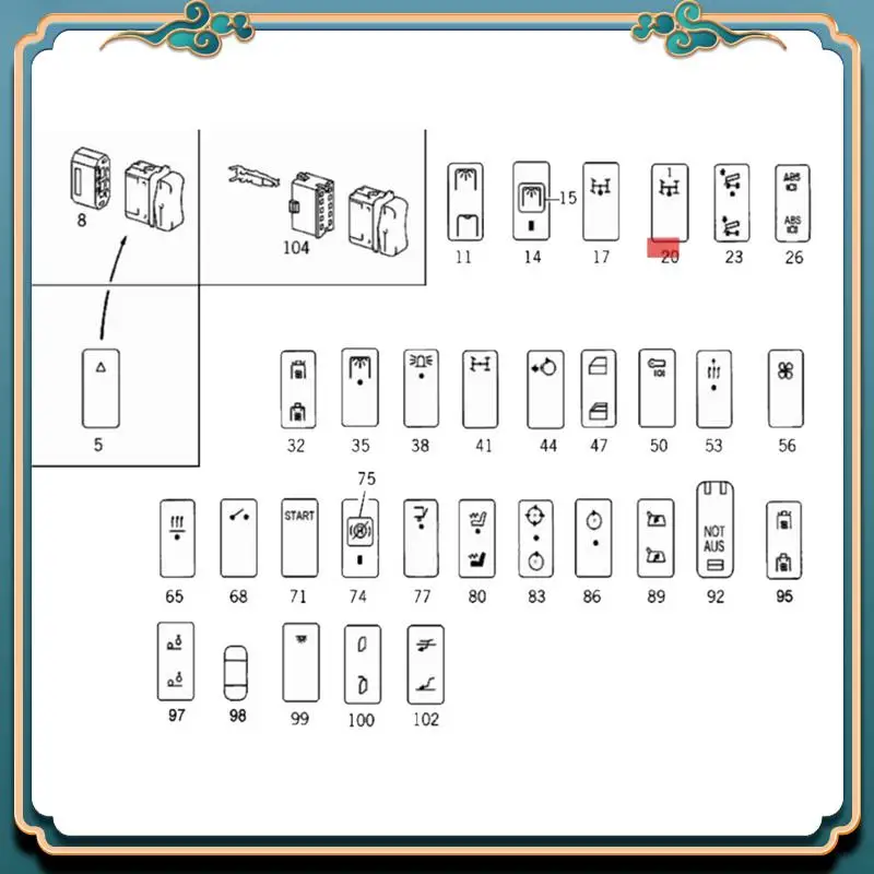 Latest 1 Piece Truck Rocker Switch Push Pull Button Switch A0045454107 For Mercedes-Benz 3203.6290 PTO