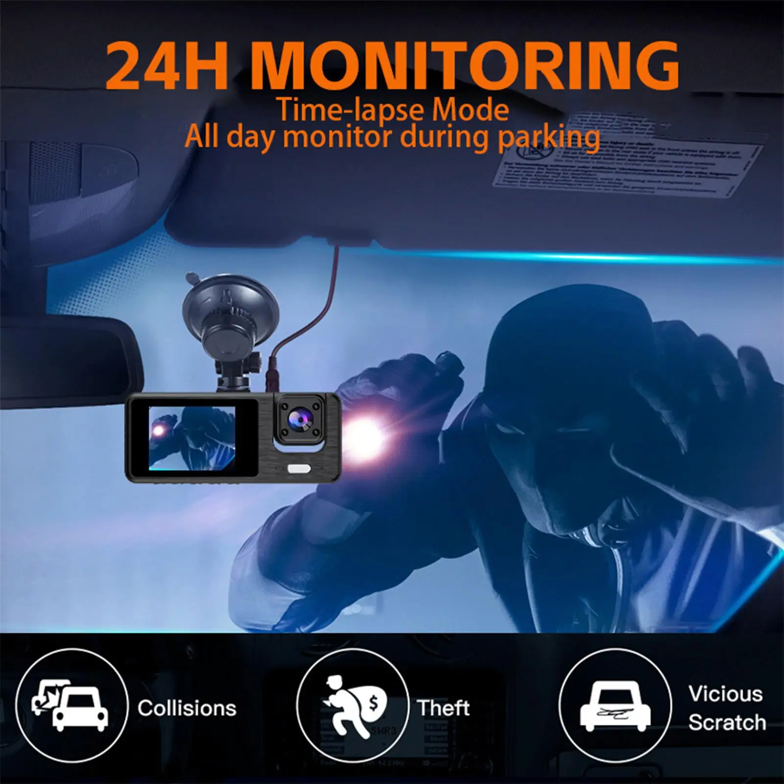 3 Camera Wifi Car D…