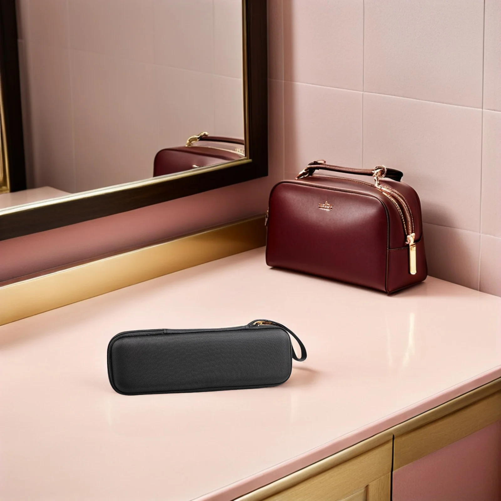 

Wireless Microphone Case Portable Eva Microphone Carrying Bag Shockproof Storage Case for Mic Accessories Organizer Travel