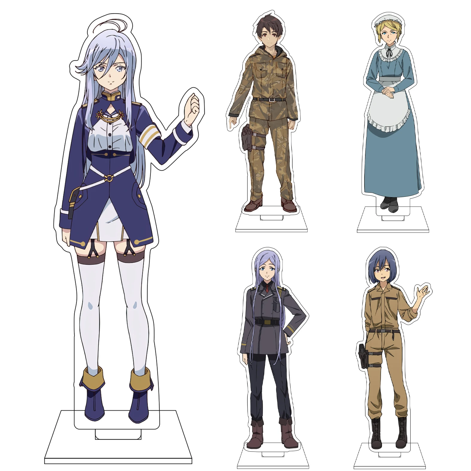 16CM Anime 86- Eighty Six Cosplay Acryl-Figur Ständerplatte Mina·Yatomika Shinei Nouzen Vladilena·Milize Ornamente Geschenke