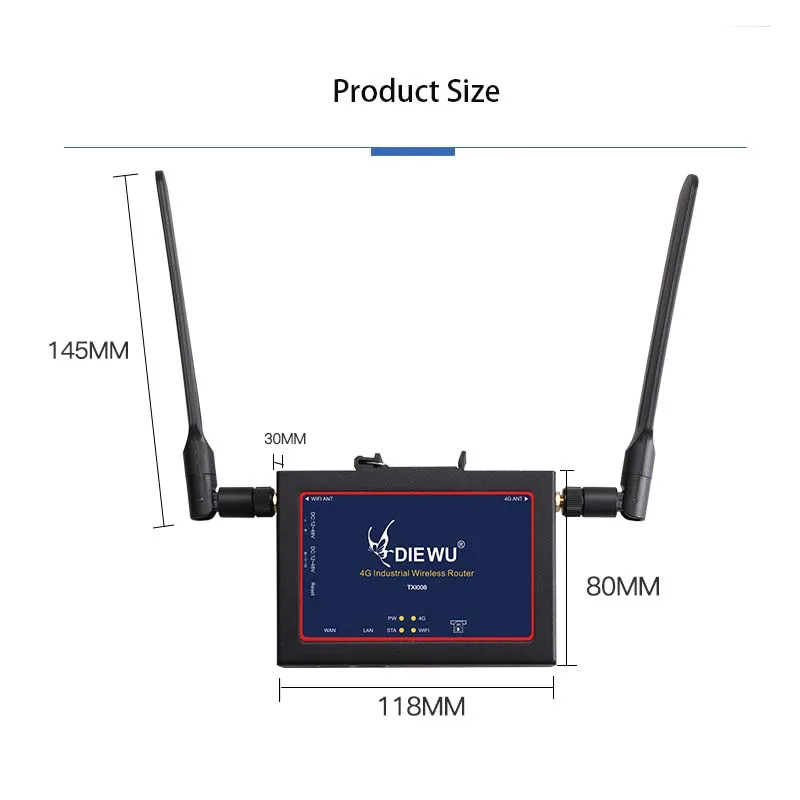 Répartiteur Internet d'antenne externe répéteur de signal sans fil 4G routeur sans fil industriel RJ-45 adaptateur LAN commutateur Ethernet