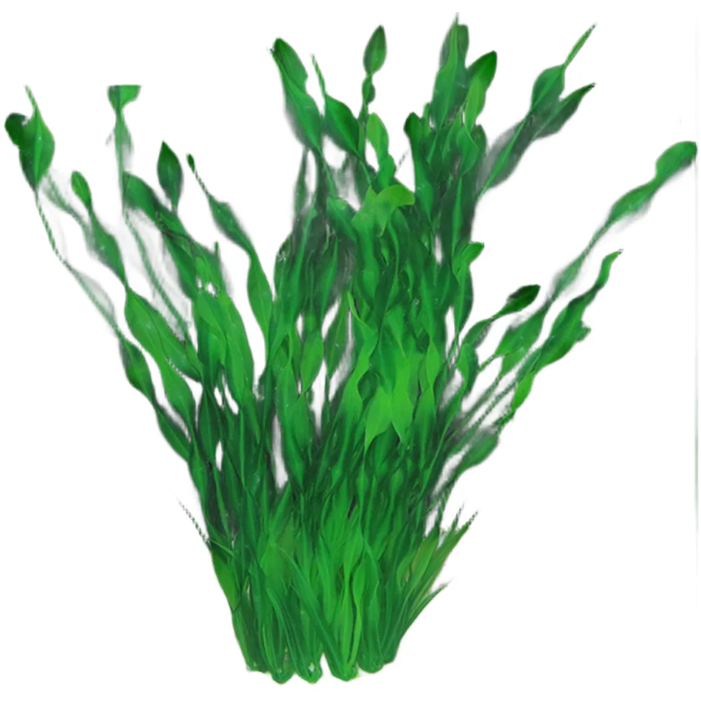 PE Artificial Plants for Aquariums Including Spiral Kelp and Water Lotus to Create Depth and Texture in Tank Layout