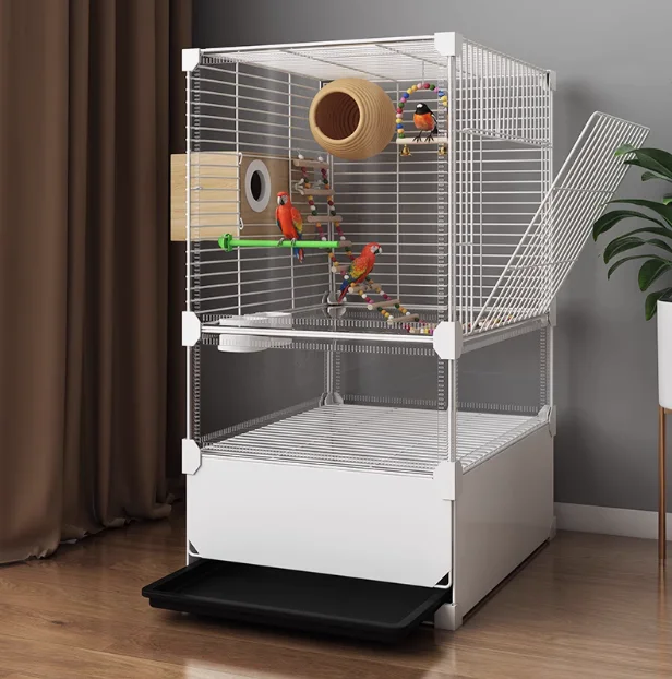 

Parrot cage splash proof for home use, large space, Xuan Feng, Tiger Skin, Peony, Bages, large, new type of birdcage