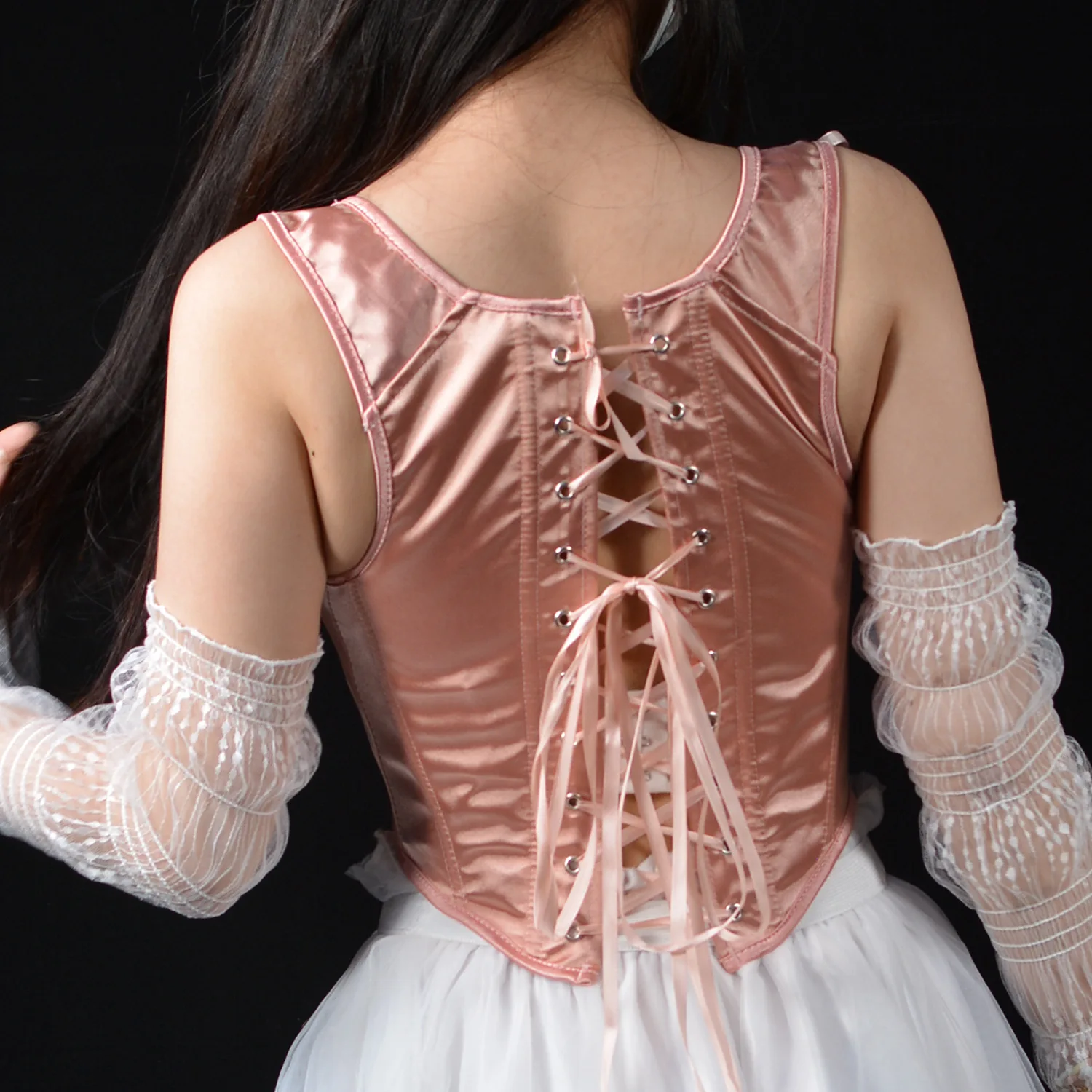 Corset Tops for Women Renaissance Boned Overbust Bustier Corset Top