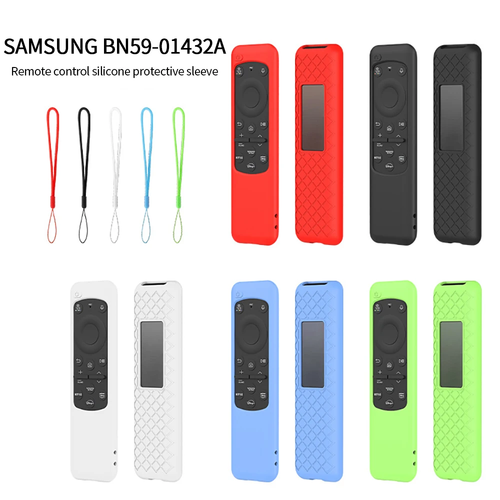 Case Cover ForSamsung BN59-01432A Solar Charging TV Stick Remote Control Silicone Cover Anti Drop Luminescent Remote