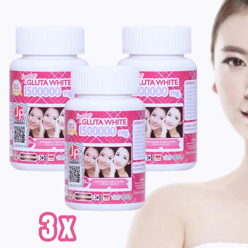 5pcs boxes Supreme Gluta 1500000 mg SKin Care  white skills Niacinamide, coenzyme 10, a variety of collagen care for the skin