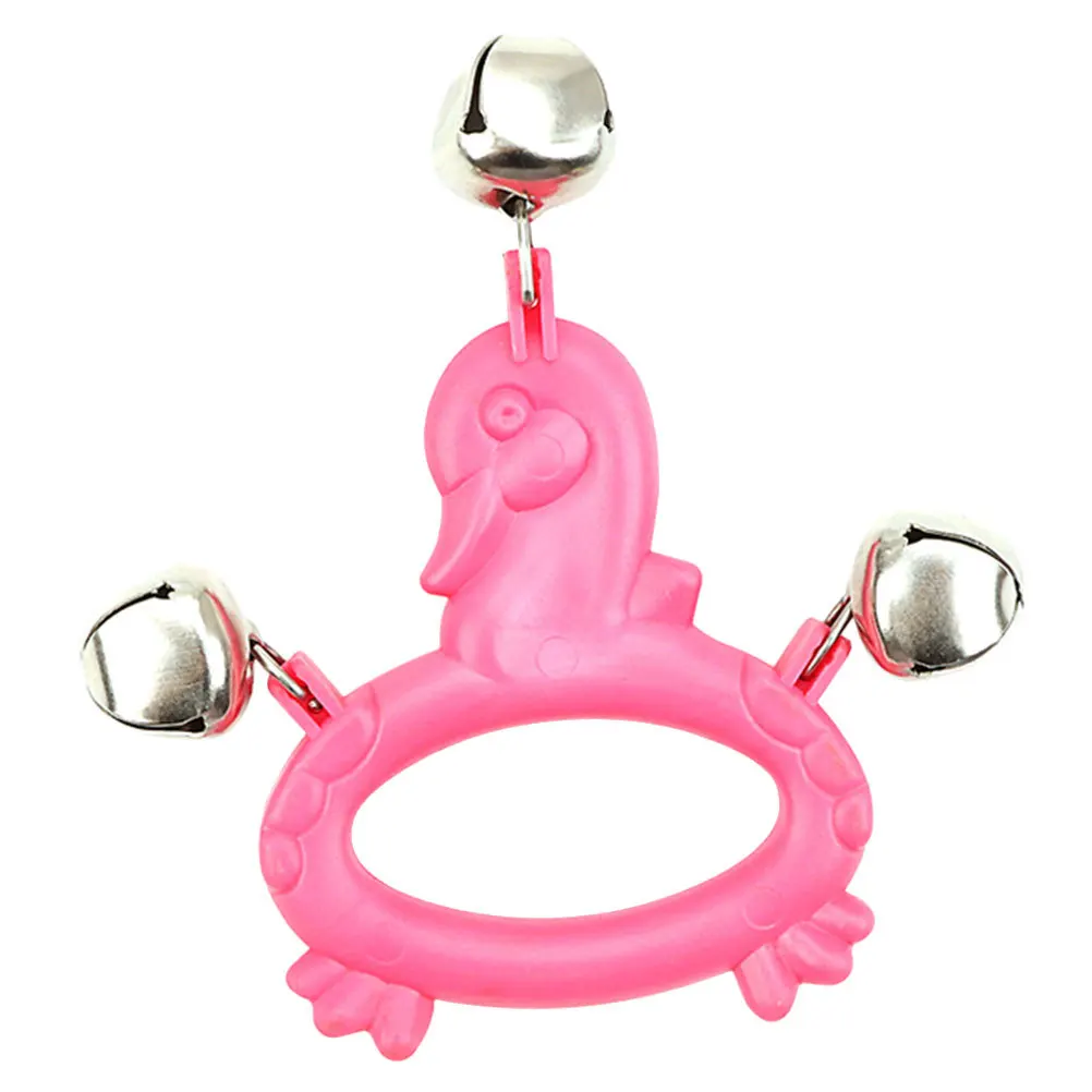 

Musical Bells for Children Plastic Hand Tambourine Toddler Instruments Duck Held Small Metal Percussion Tambourines Toys